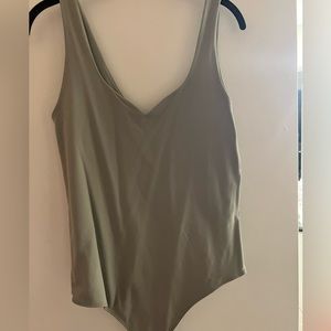 A&F green body suit
